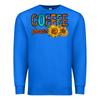 True Royal coffee please western doodle letters Premium Sweatshirt - FaDigitalArtStudio