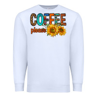 White coffee please western doodle letters Premium Sweatshirt - FaDigitalArtStudio