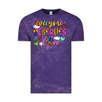 Cloud Purple everyone deserves love Vintage Tee - Artiststas