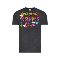 Vintage Black everyone deserves love Vintage Tee - Artiststas
