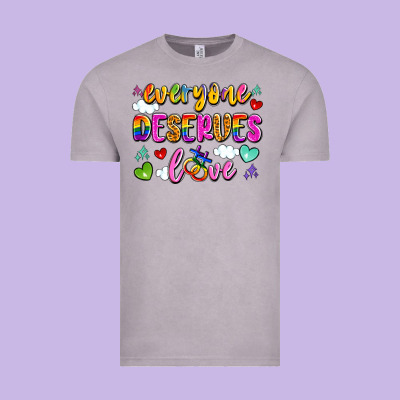 Everyone Deserves Love Vintage Tee Designed By Artiststas