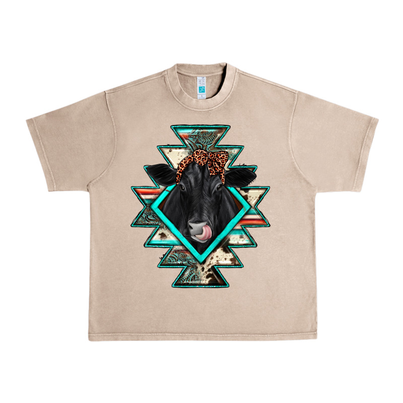 Black Angus Cowhide Aztec Urban Heavy Tee by JahusDesignShop | Teevron
