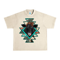 Sandshell black angus cowhide aztec Urban Heavy Tee - JahusDesignShop