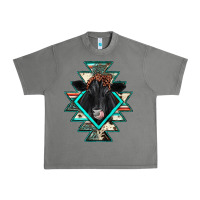 Tornado black angus cowhide aztec Urban Heavy Tee - JahusDesignShop