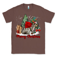Chestnut Merry Christmas Gray Squirrel Classic Tee - LillyAllenDesigns