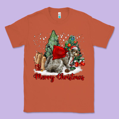 Merry Christmas Gray Squirrel Classic Tee Designed By Lillyallendesigns