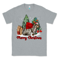 Heather Grey Merry Christmas Gray Squirrel Classic Tee - LillyAllenDesigns