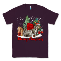 Plum Merry Christmas Gray Squirrel Classic Tee - LillyAllenDesigns