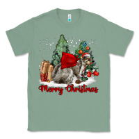 Sage Merry Christmas Gray Squirrel Classic Tee - LillyAllenDesigns