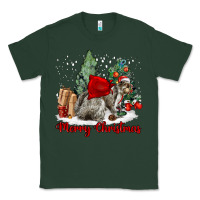 Sports Green Merry Christmas Gray Squirrel Classic Tee - LillyAllenDesigns