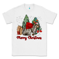 White Merry Christmas Gray Squirrel Classic Tee - LillyAllenDesigns