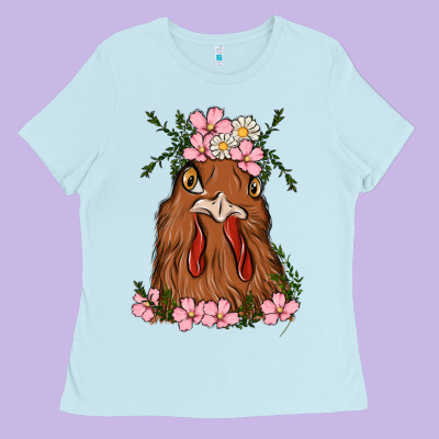 Chicken Ladies Tee Designed By Maliassmallbusiness