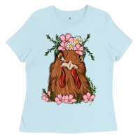 Baby Blue chicken Ladies Tee - MaliasSmallBusiness