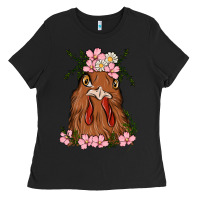 Black chicken Ladies Tee - MaliasSmallBusiness