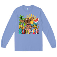 Colony Blue My first summer baby cow Long Sleeve Tee - NancyCooperArtShop