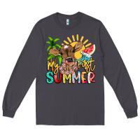 Smoke My first summer baby cow Long Sleeve Tee - NancyCooperArtShop
