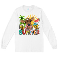 White My first summer baby cow Long Sleeve Tee - NancyCooperArtShop
