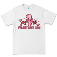 White my first valentines day Premium Tee - MaliasSmallBusiness