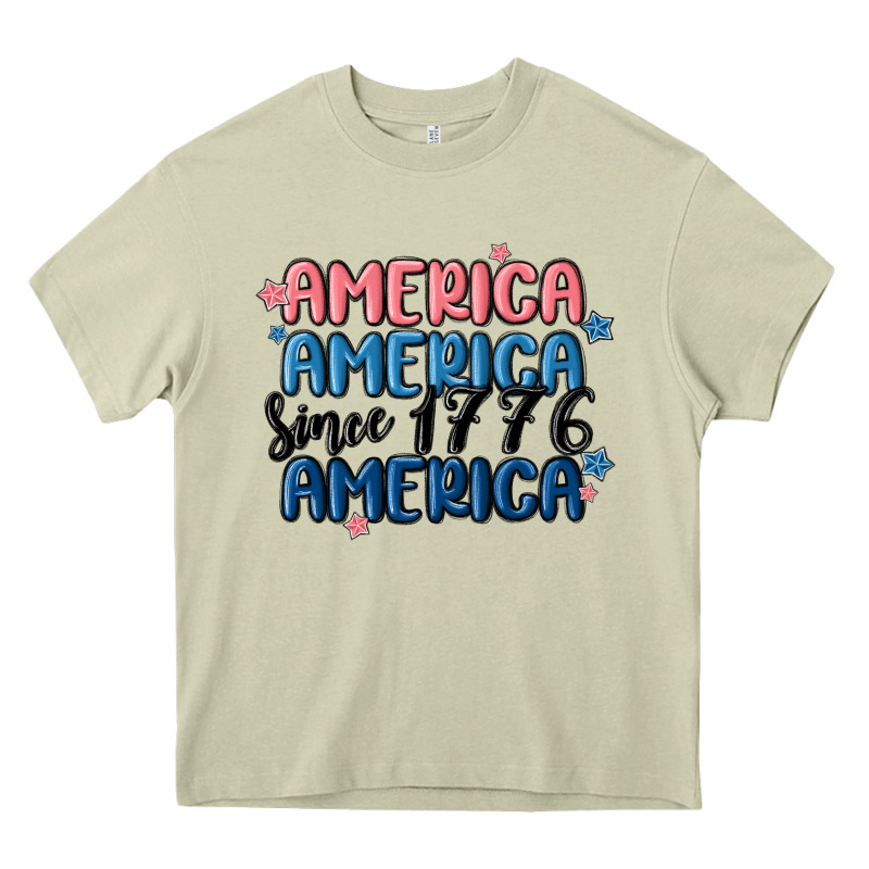 America Since 1776 Heavy Core Tee by MaliasSmallBusiness | Teevron