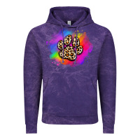 Cloud Purple pride dog paw Vintage Hoodie - Artiststas