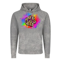 Cloud Rock pride dog paw Vintage Hoodie - Artiststas