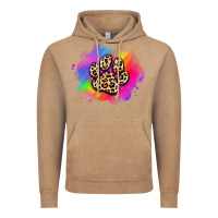 Vintage Coffee pride dog paw Vintage Hoodie - Artiststas