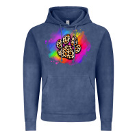 Vintage Denim pride dog paw Vintage Hoodie - Artiststas