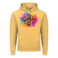 Vintage Mustard pride dog paw Vintage Hoodie - Artiststas