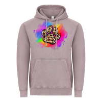 Vintage Zinc pride dog paw Vintage Hoodie - Artiststas