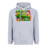 Heather Grey loads of luck Heavyweight Hoodie - FaDigitalArtStudio