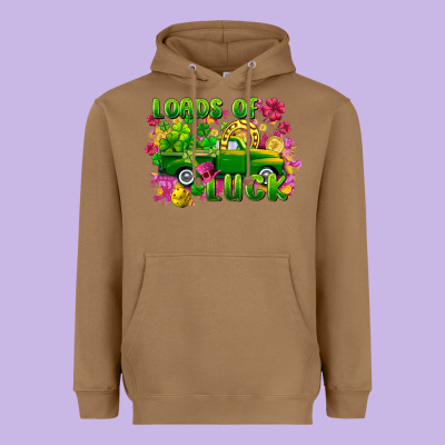 Loads Of Luck Heavyweight Hoodie Designed By Fadigitalartstudio