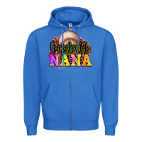 True Royal baseball nana Zipper Hoodie - OliviaCreatesArt