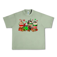 Oil Green christmas sloth coffee cups Urban Heavy Tee - Jasminsmagicworld