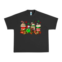 Pigment Black christmas sloth coffee cups Urban Heavy Tee - Jasminsmagicworld