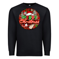 Black Merry christmas Premium Sweatshirt - FaDigitalArtStudio