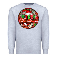 Heather Grey Merry christmas Premium Sweatshirt - FaDigitalArtStudio