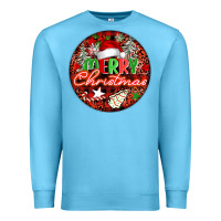 Ocean Blue Merry christmas Premium Sweatshirt - FaDigitalArtStudio