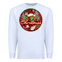 White Merry christmas Premium Sweatshirt - FaDigitalArtStudio