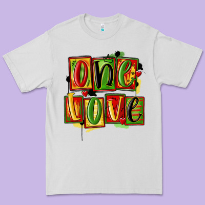 One Love Juneteenth Premium Tee Designed By Maliassmallbusiness