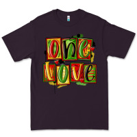 Plum one love juneteenth Premium Tee - MaliasSmallBusiness