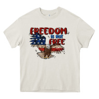 Cream freedom is not free Heavy Core Tee - MaliasSmallBusiness
