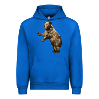 Cobalt Brown Bear Cub Urban Hoodie - LillyAllenDesigns