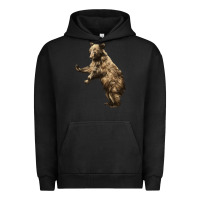 Pigment Black Brown Bear Cub Urban Hoodie - LillyAllenDesigns