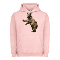 Pigment Salmon Brown Bear Cub Urban Hoodie - LillyAllenDesigns