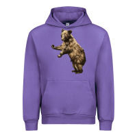 Tulip Brown Bear Cub Urban Hoodie - LillyAllenDesigns