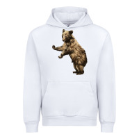 White Brown Bear Cub Urban Hoodie - LillyAllenDesigns