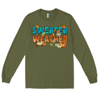 Army Green weather Long Sleeve Tee - texasbilliewilder
