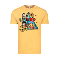 Vintage Mustard Wıld and Free Vintage Tee - JahusDesignShop