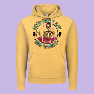 Good Moms Say Bad Words Vintage Hoodie Designed By Artiststas