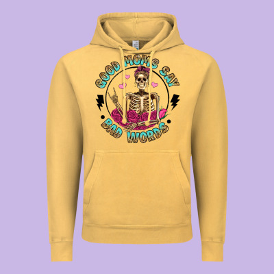Good Moms Say Bad Words Vintage Hoodie Designed By Artiststas